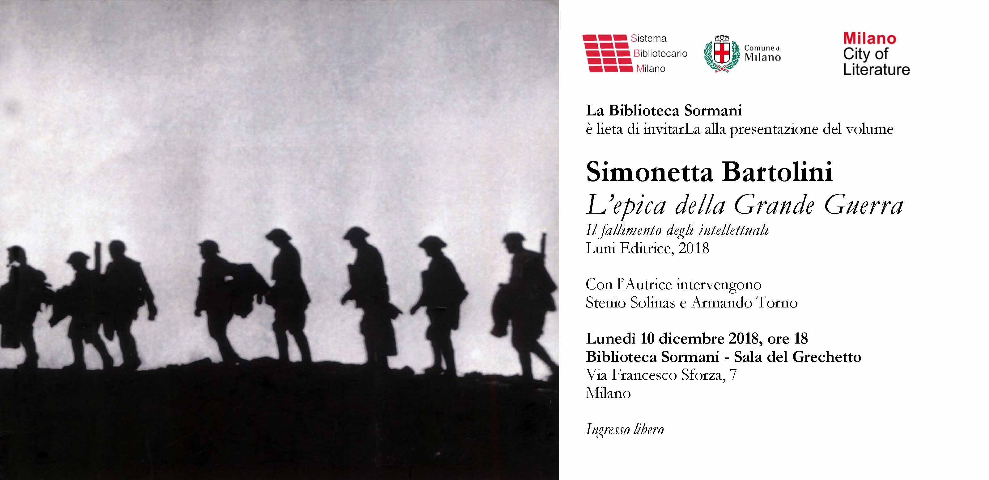 La Grande Guerra nel libro di Simonetta Bartolini